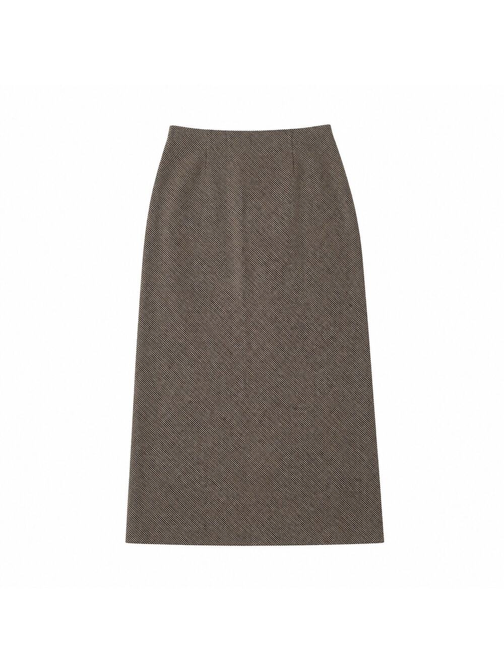 Hill House Brown Tweed Mini Skirt